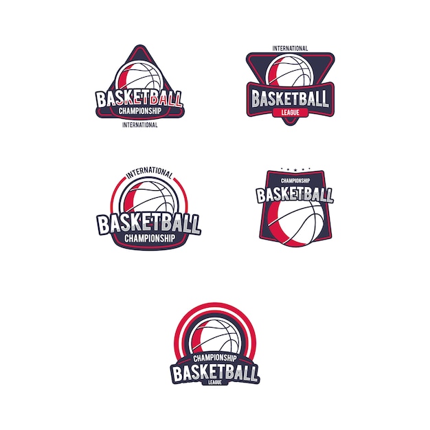 Basket Ball Logo Set