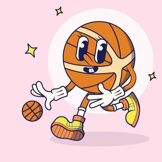 Vector basket ball mascot character