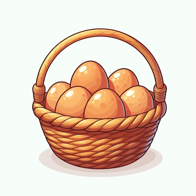 a basket of eggs