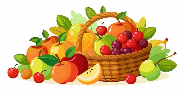 a basket of fruit including a basket of fruit and a basket of fruit