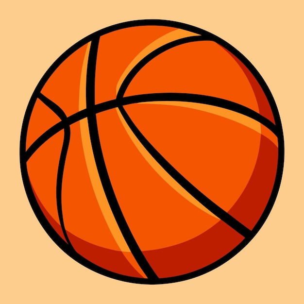 Basketball cartoonstyle vector illustration