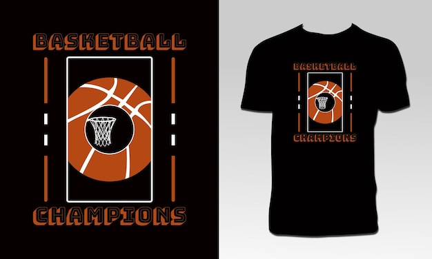 Basketball Champions T Shirt Design