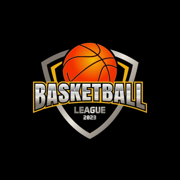 Basketball club logo., design template on white background