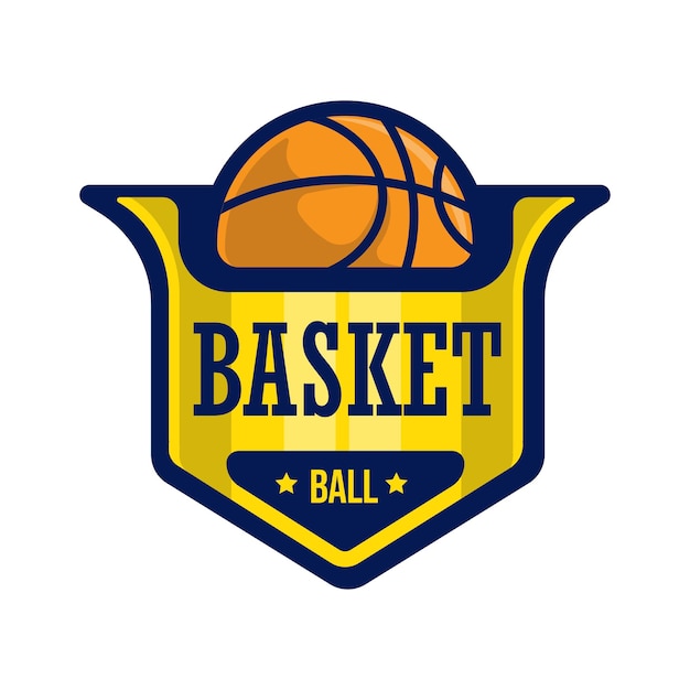 Basketball club vector logo design template