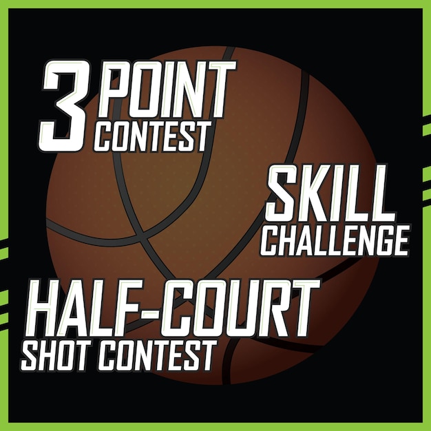 Basketball contest logo