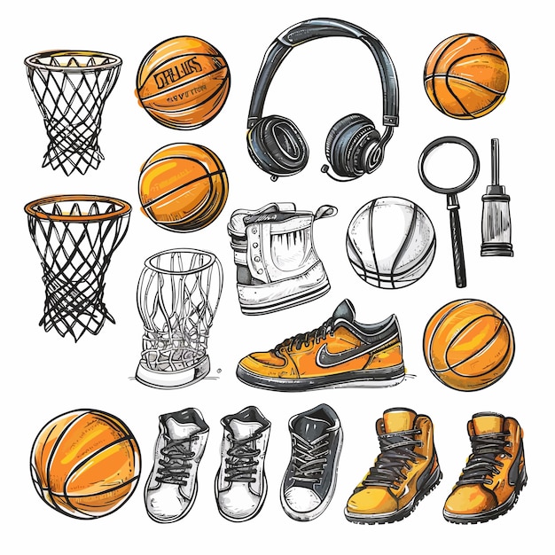 Basketball_Elements_setVarious_Equipment