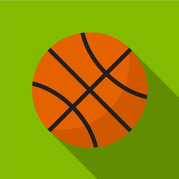 Basketball flat icon illustration isolated vector sign symbol