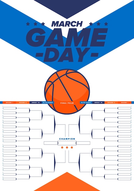 Vector basketball game day basketball pitch and ball super sport party playoff final tournament vector