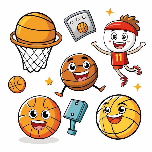 Vector basketball illustration icon