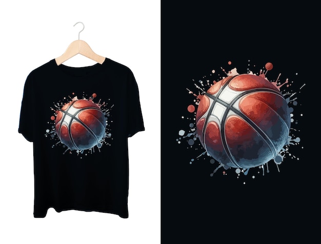 Basketball illustration typography perfect for t shirt design