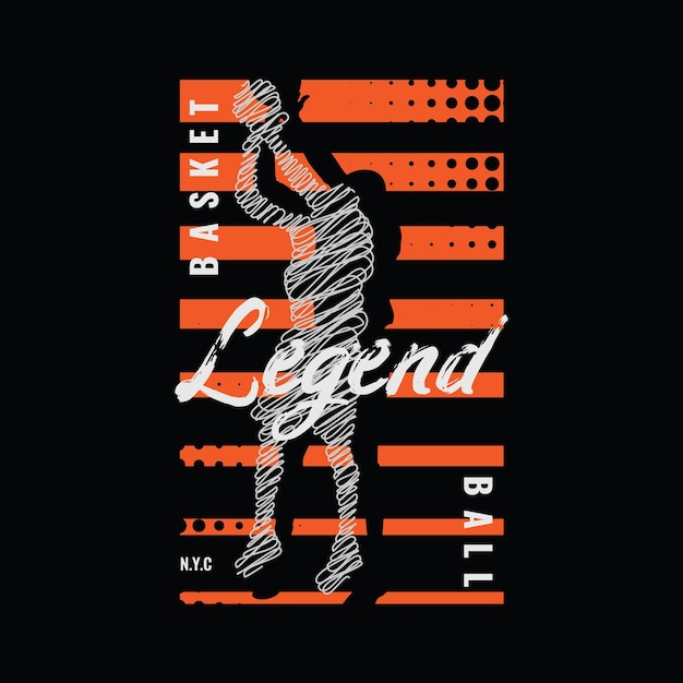 Basketball illustration typography. perfect for t shirt design