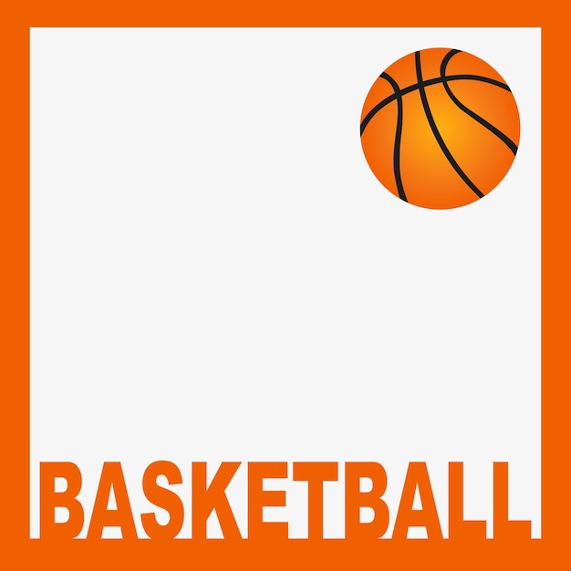 Basketball isolated on a white background Fitness symbol Background Vector illustration