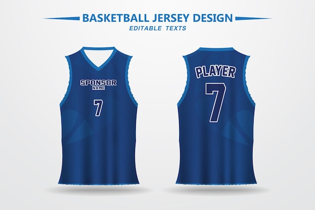 Basketball jersey design and template