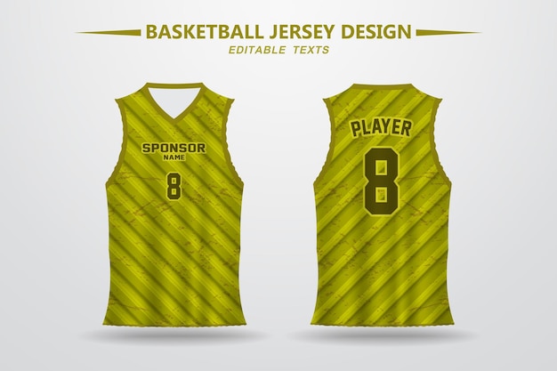 Basketball jersey design and template