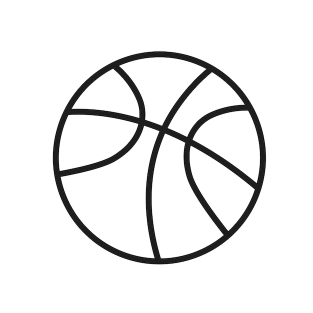 Vector basketball line art basketball vector basketball illustration sports vector sports line art