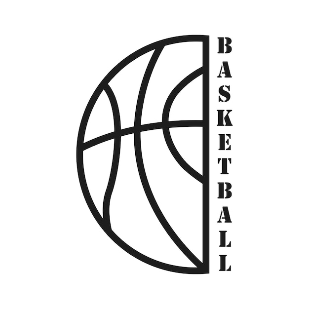 Basketball Line Art Basketball Vector Basketball illustration Sports Vector Sports Line Art