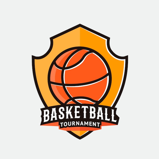 Basketball logo, label, badge, emblem