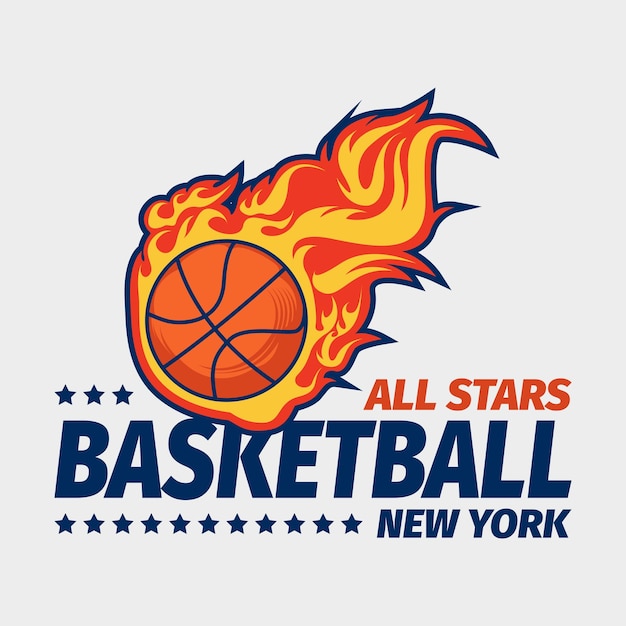 Basketball logotype template vector design