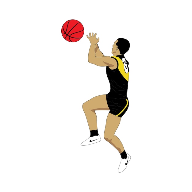 BASKETBALL PLAYER DUMPING THE BALL