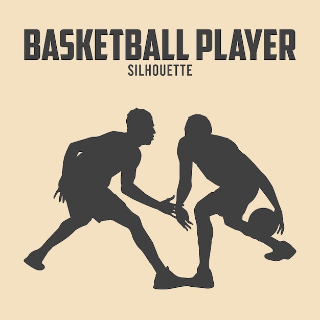 Basketball Silhouette Vector Stock Illustration 09