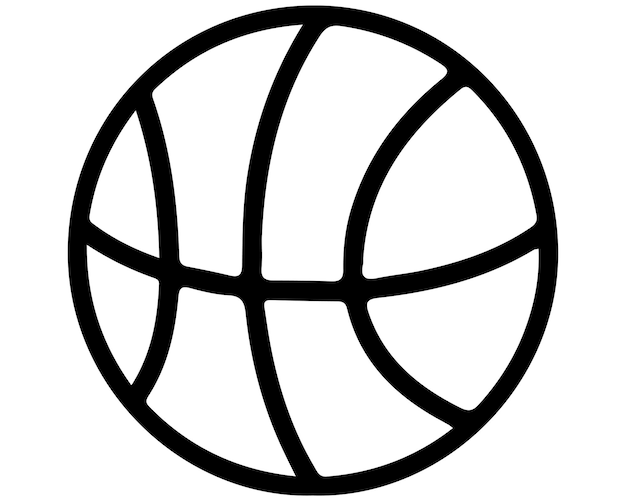 Vector basketball silhouette