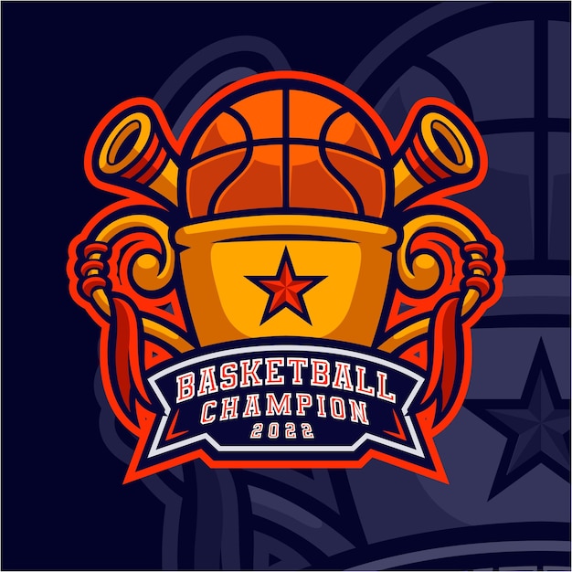 Basketball Sport Badge Logo Template