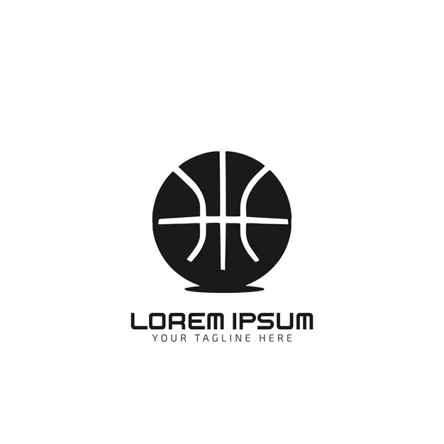 Basketball sport ball abstract style Vector isolated on a white background