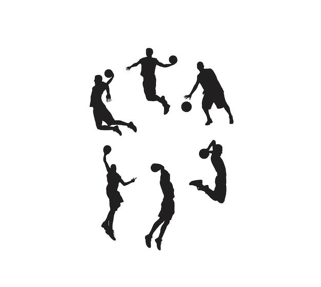 Basketball Sport Silhouettes art vector design