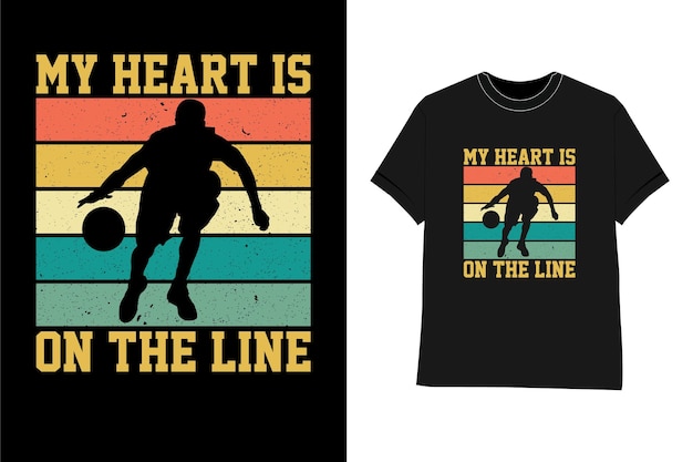 Basketball t shirt design My Heart is on the Line