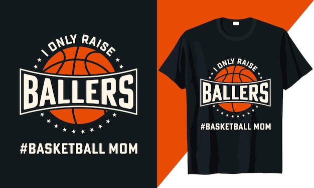 Basketball t shirt design with basketball vector and elements