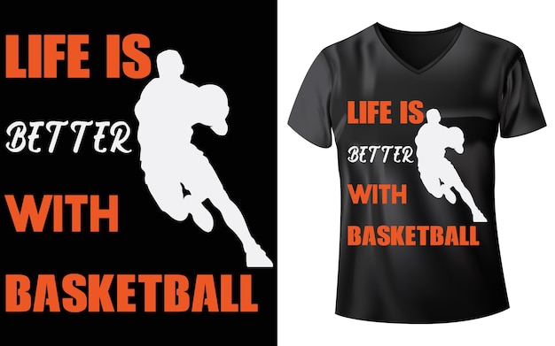 Basketball t-shirt design