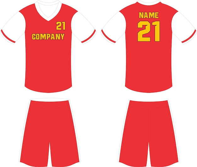 Basketball Uniform Shorts Template for Basketball Club Front and Back view Sport Jersey