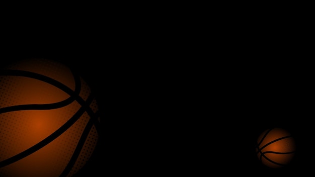 Vector basketball vector design on dark background