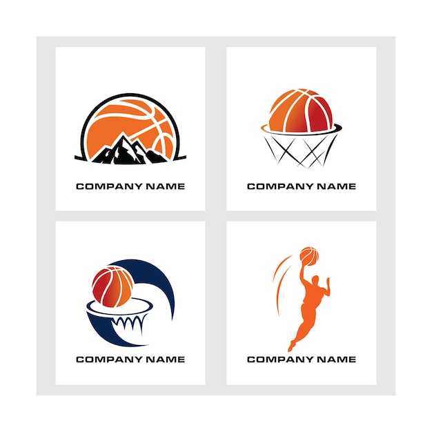 Vector basketball vector logo design