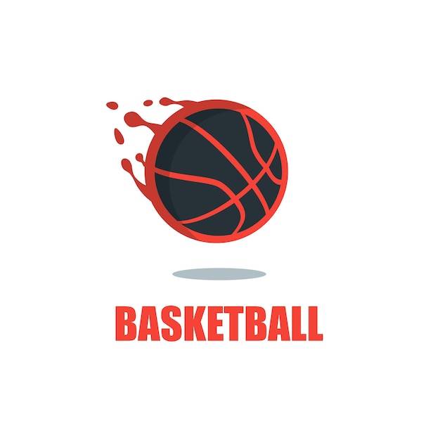 Basketball with Swooshing Effect - Logo Template