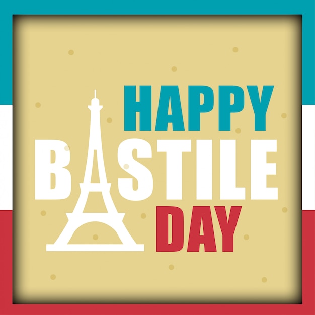 Bastille day illustration