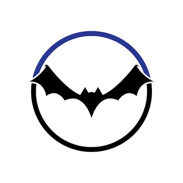 Bat ilustration vector icon logo template