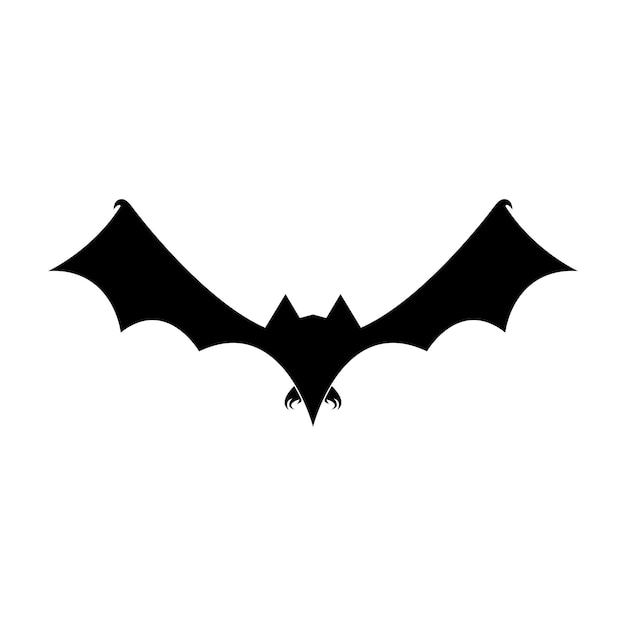 Bat ilustration vector icon logo template