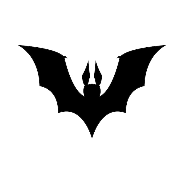 Bat ilustration vector icon logo template