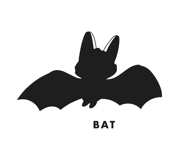 bat isolated silhouettes