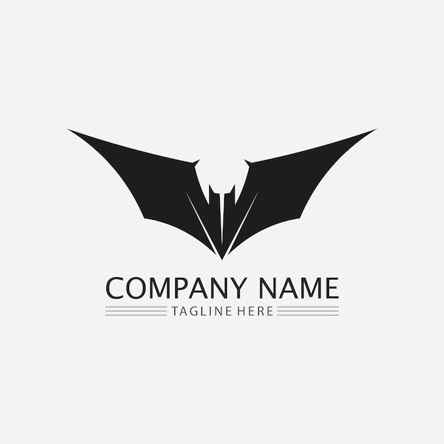 Bat logo animal and vector, wings, black, halloween, vampire, gothic, illustration, design bat icon