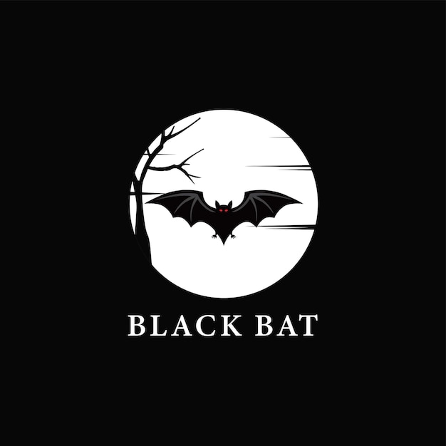 Vector bat logo design template