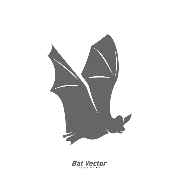 Bat logo vector template Silhouette of bat design illustration