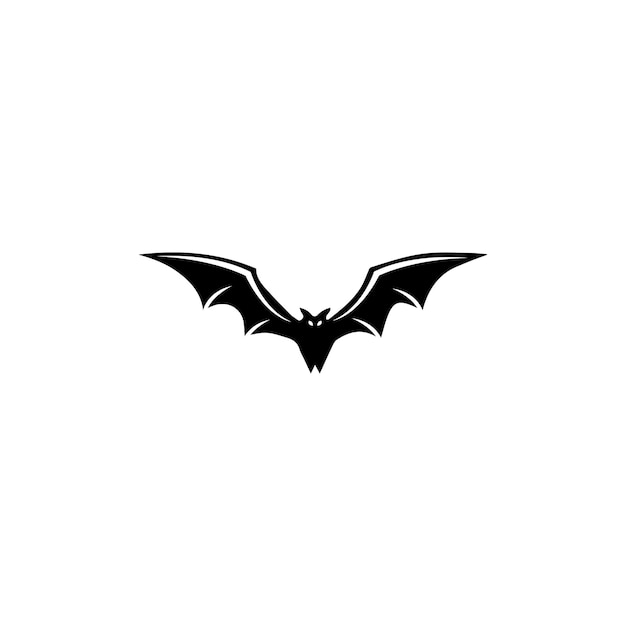 Bat open wings flying concept elements icon