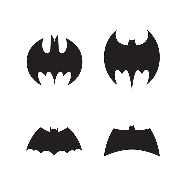 bat silhouette design as halloween illustration