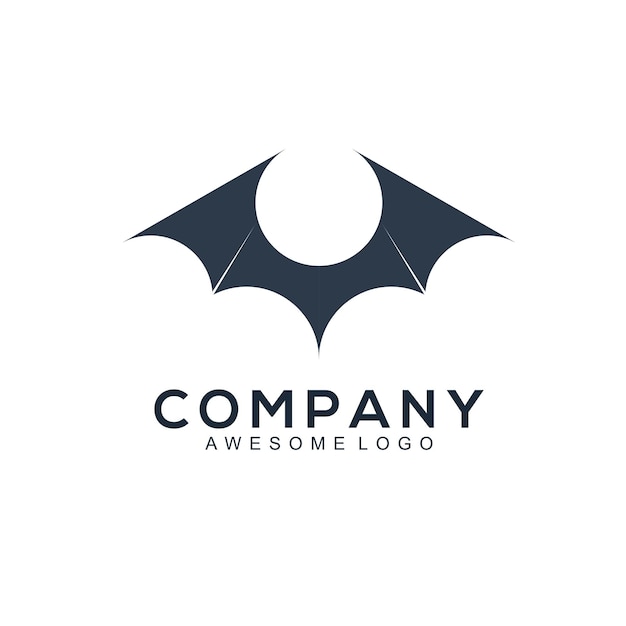 Bat silhouette logo template