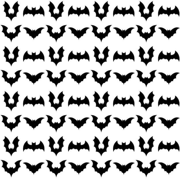 Bat silhouette pattern 4