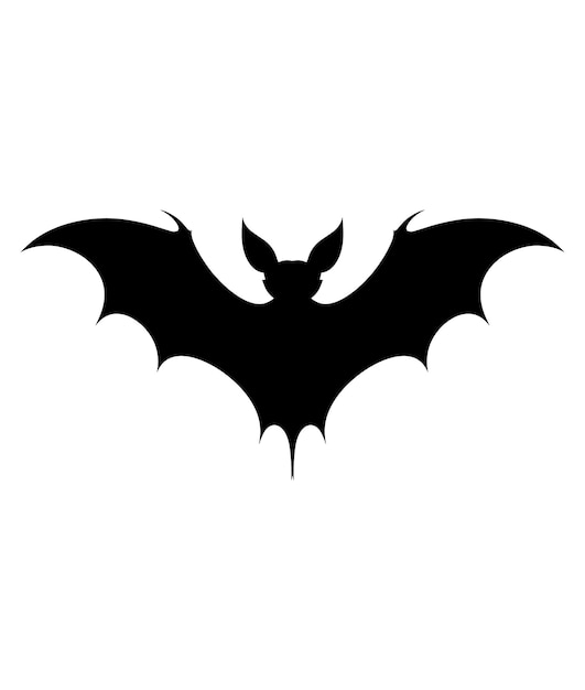 Vector bat silhouette vector design illustration