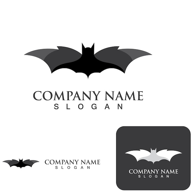 Bat vector icon logo template illustration design