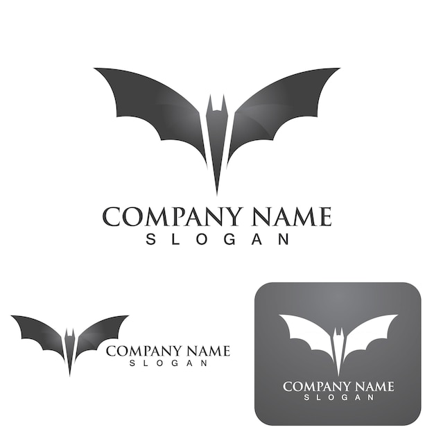 Bat vector icon logo template illustration design